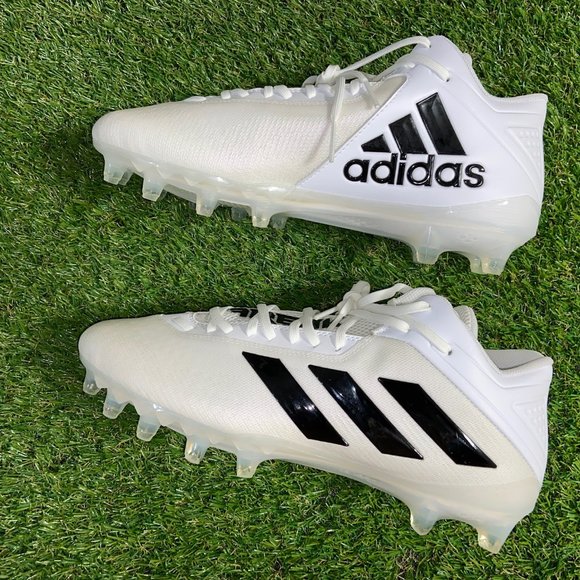 Men\'s Adidas FX1307 Freak Mid Football Cleats Shoes White Black Size NEW main image 8